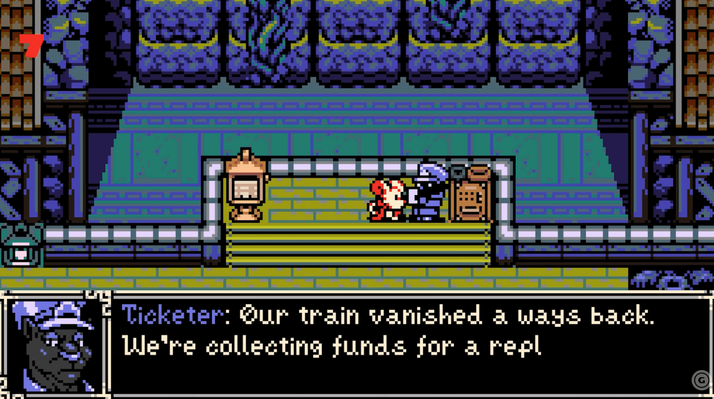 Mina the Hollower gameplay scene with Mina exploring a dark dungeon