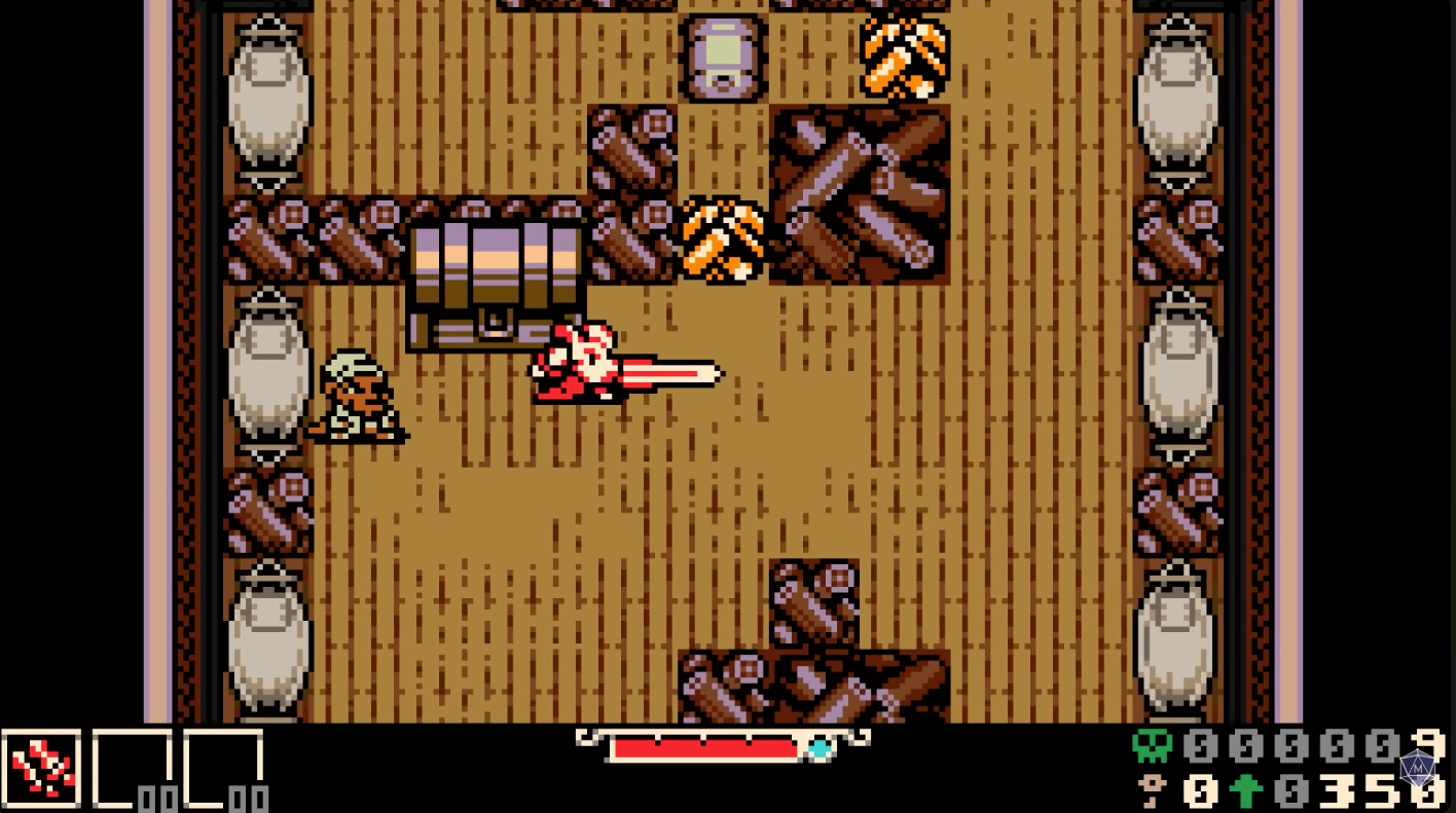 Mina the Hollower gothic pixel art scene with Mina exploring a dark handheld-style world